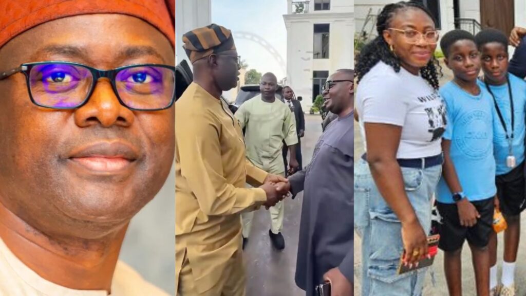 Governor Seyi Makinde visits Adelabu's mansion following the abduction of his sister and her twin sons (Video)