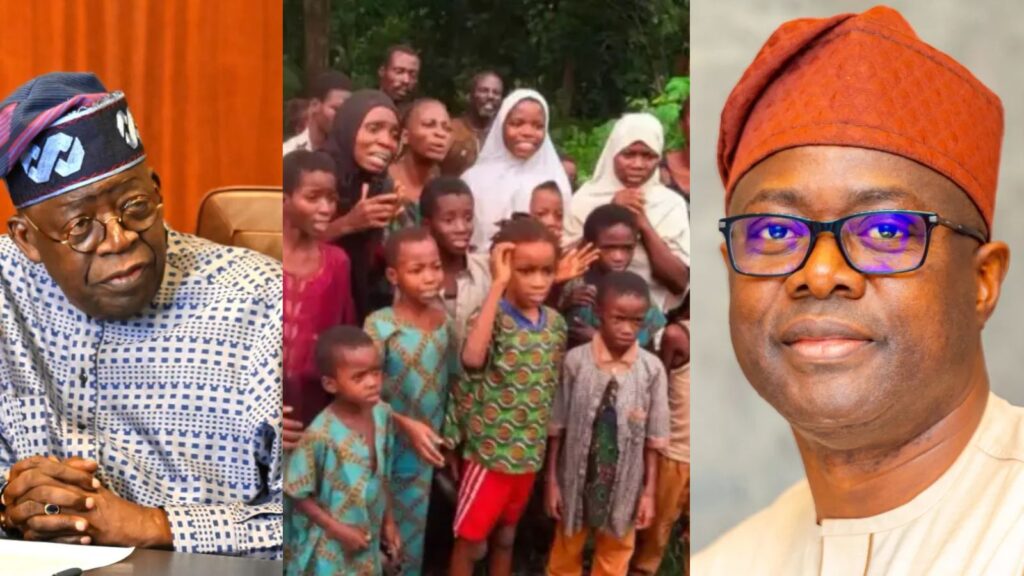 Excitement in Oyo as kidnapped schoolchildren, teachers regain freedom after 56days, President Tinubu and Gov Seyi Makinde break silence (Watch)