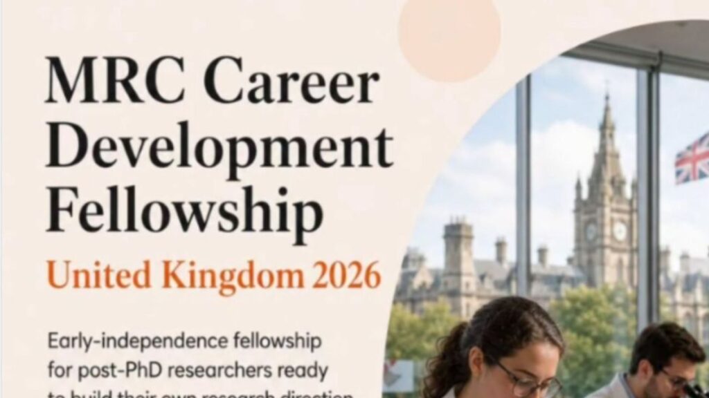 Fully funded UK Medical Research Council Fellowship 2027 How to Apply